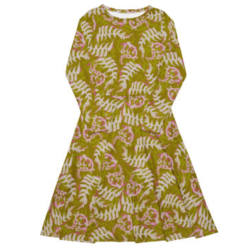 Ama'u Long Sleeve Midi Dress