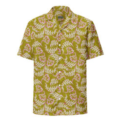 Ama'u Aloha Shirt in Lime/Pink
