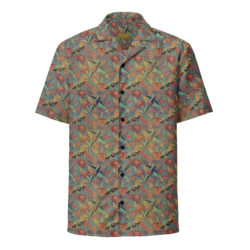 Vintage Torch Aloha Shirt in Cloud Blue