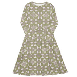 Light Grandpa Anthurium Midi Dress