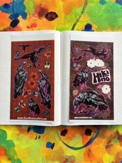 Crow Sticker Set